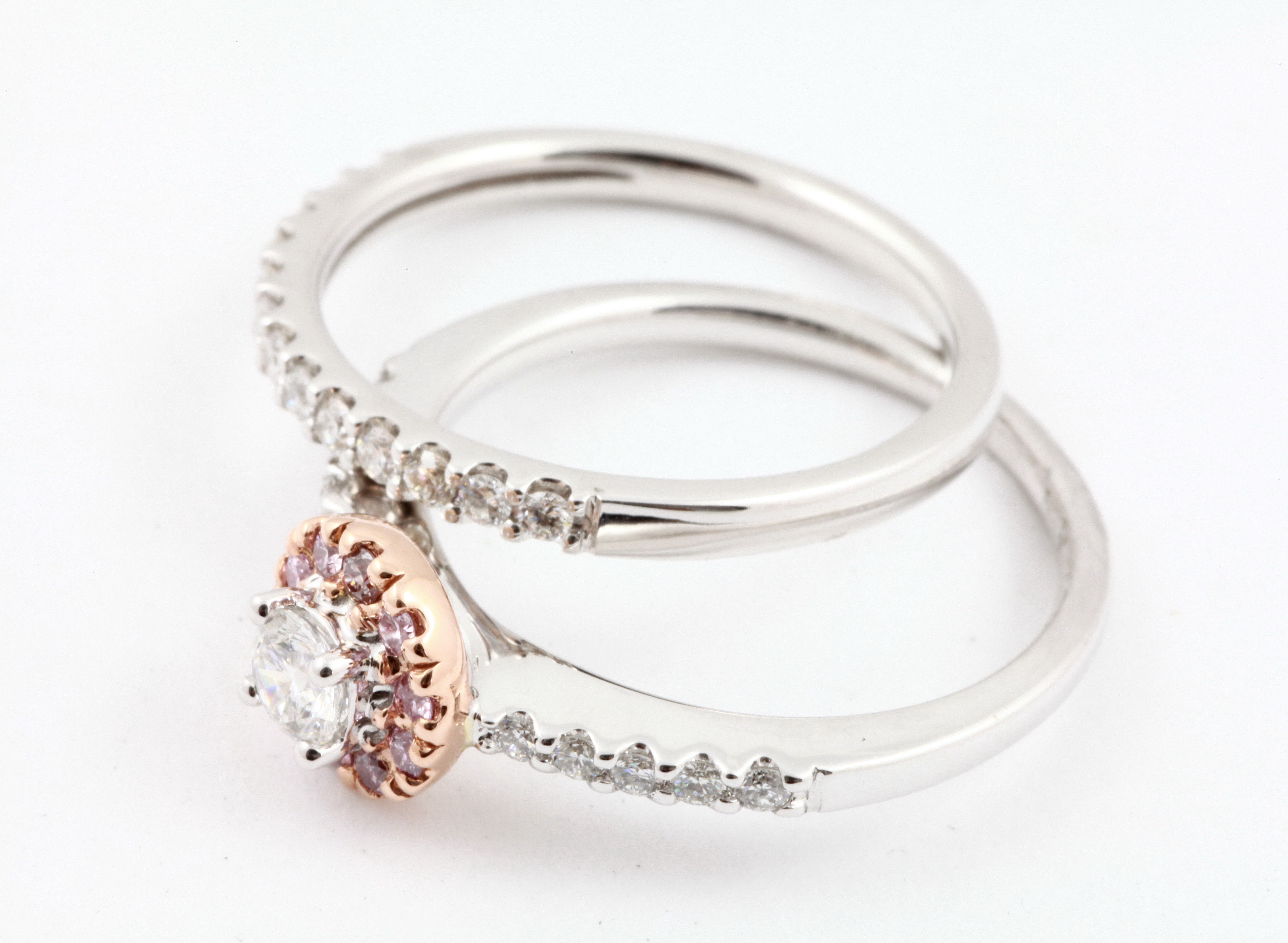 18ct rose gold engagement rings